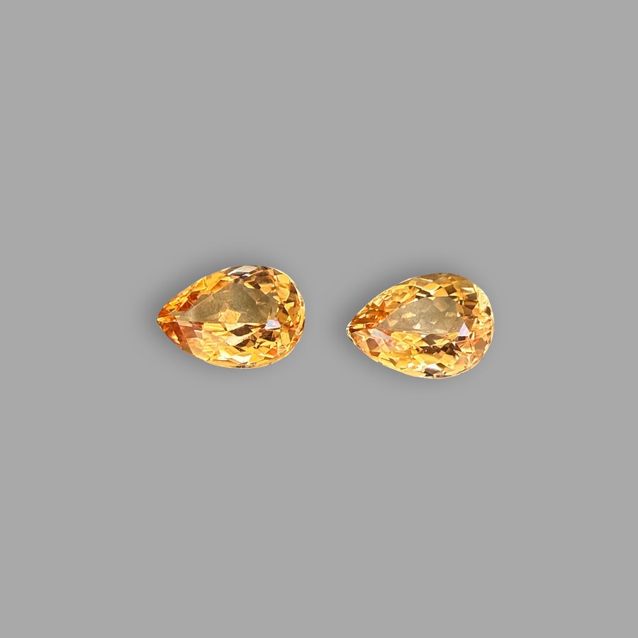 Topas-Imperial Paar 4,11 ct, mehrfarbig
